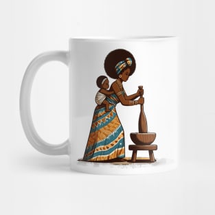 Afrocentric Mother And Baby Mug